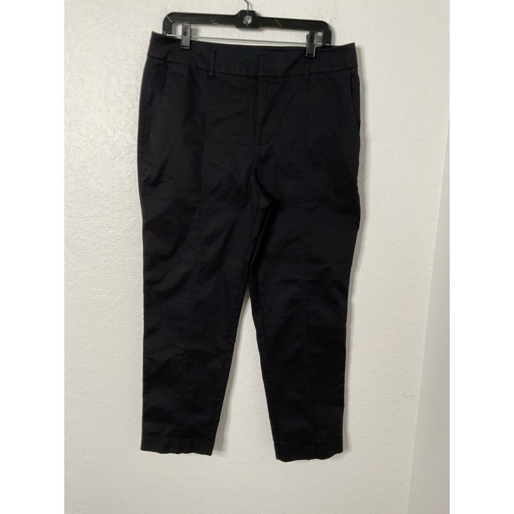 CHICO'S Capri Pants Stretch Black Pants Size 1.5 /10 Pockets
